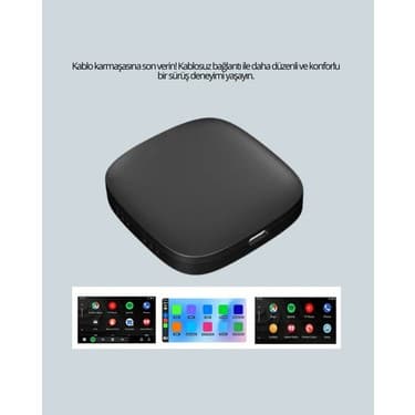 Kablosuz Carplay ve Android Auto Dönüştürücü Adaptör 3