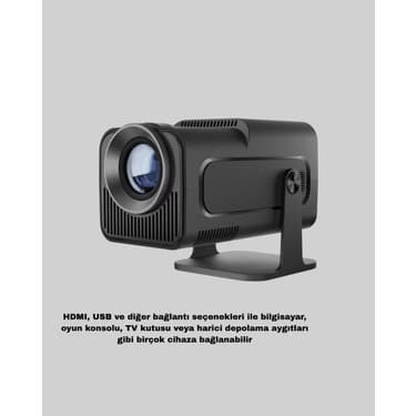 HDMI USB Girişli Akıllı Projeksiyon Cihazı Taşınabilir Düşük Tüketimli 5