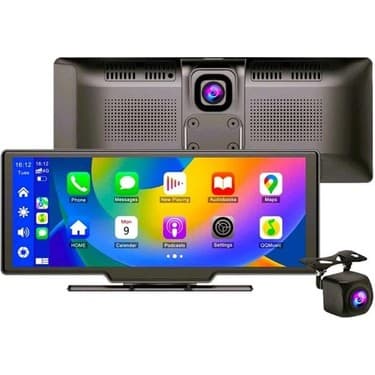 4K 10.2 Inç Çift Kameralı Araç Multimedya Ekranı Carplay Kablosuz Tüm Cihazlara Uyumlu 5