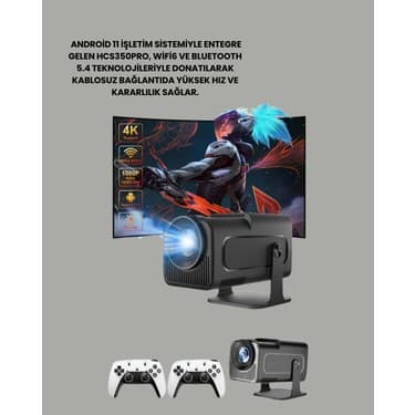 Taşınabilir Full Hd Projektör - 1 GB Ram, 8 GB Hafıza 2