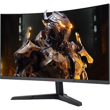 CetKing Monitör 27E6QC 27 Inç, 165Hz, Qhd, 2560*1440, 1ms, Va, Adaptive Sync, Monitörler,gaming,hdmı 2.0*2, Dp 1.2*1, Eğilmek, -5~15°, Yukarı ve Aşağı, Görme Açısı 178°, VESA，75*75MM, Kırmızı Siyah 2