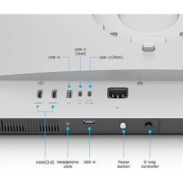 CetKing MA270U 27'' 4K UHD IPS 2xhdmı USB C Hdr 400 MacBook Pro ve MacBook Air Destekli Monitör 5
