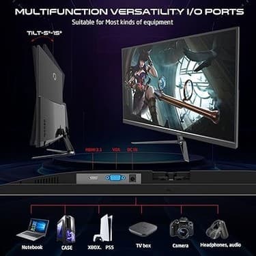 CetKing GOES24FHD120IPS 23.8" 120Hz 0.5ms Hızlı IPS FHD Oyuncu Monitörü (PS5 Destekli, Siyah) 2