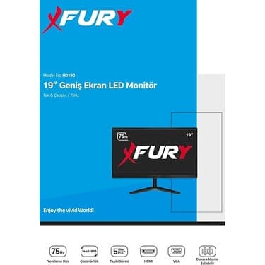 CetKing 19" Geniş Ekran 75 Hz 5ms (Vga,hdmı) LED Monitör 4