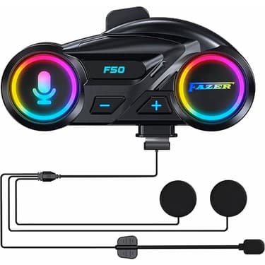 Ebakbak Motosiklet Intercom Üniversal Tüm Kasklara Uygun V6.0 Rgb Bluetooth Seti Kask Kulaklık 2