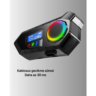 Bi Dünya Shop Kablosuz Bluetooth Interkom IP65 Suya Dayanıklı 40MM Hd Ses ve 40 Saat Pil - UD001X-50LUF8 3