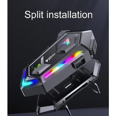 Hayat Store Y20 Max Motosiklet Bluetooth 5.3 Kask Intercom 2 Kişi 300 Metre Eşleşme Özellikli ( Lisinya ) 3