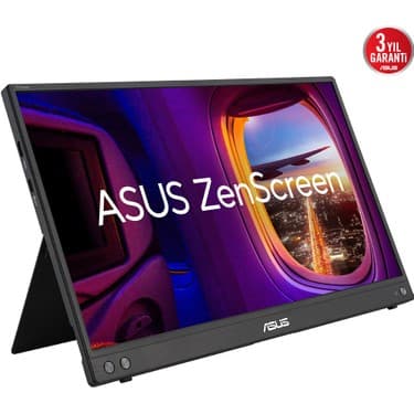 Asus Zenscreen MB16AHV 15.6 IPS 1920X1080 5ms 60Hz 250CD Usb-C 3yıl Mat Ekran, Usb-C To A Adaptor, Düşük Mavi Işık, Antıbakteriyal Kaplama Taşınabilir USB Monıtor 2