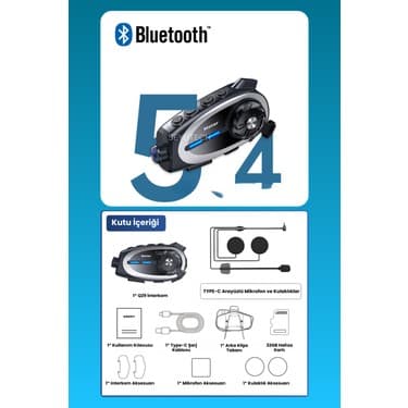 Seyutech Syq-29 Kameralı Bluetoothlu Motosiklet Kask Kulaklık Intercom Rgb Işıklı Motorsiklet Interkom 7