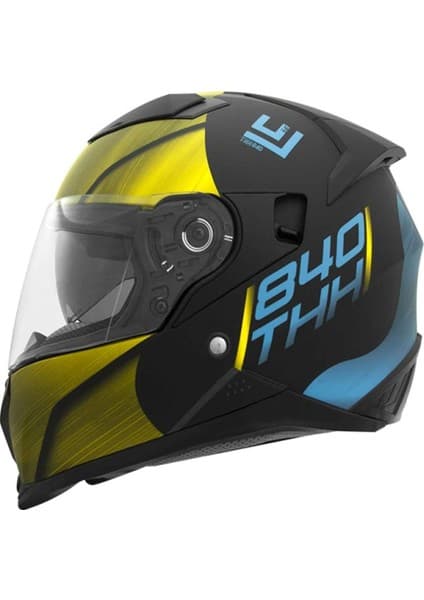 404 Thh T840S Ion Kapalı Motosiklet Kaskı