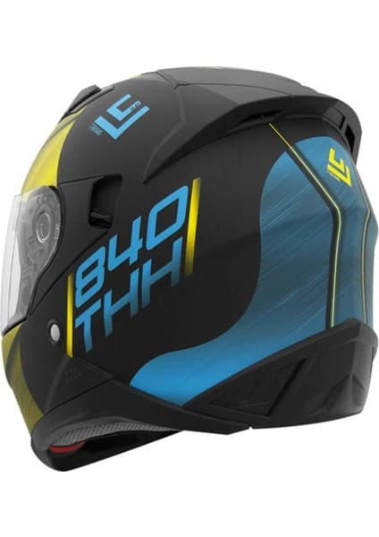 404 Thh T840S Ion Kapalı Motosiklet Kaskı 8