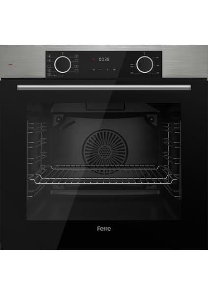 Ferre XE63MI Fryart Inox Ankastre Fırın (9+0 Fonksiyon, 78 Lt, Buhar Destekli Temizleme)