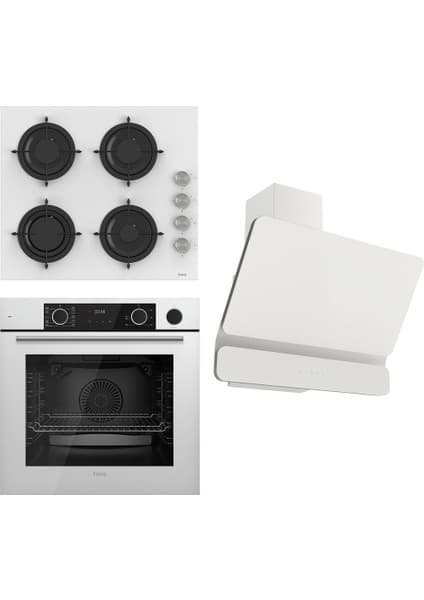 Ferre Steamart&fryart Serisi Buharlı Pişirme Beyaz Set (CS206 + XE64CB +D081 )