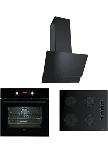 Teka Chef 5 Premium Siyah Ankastre Set (ATV 60.3 - GBE 64002 - HAK 627 BK)