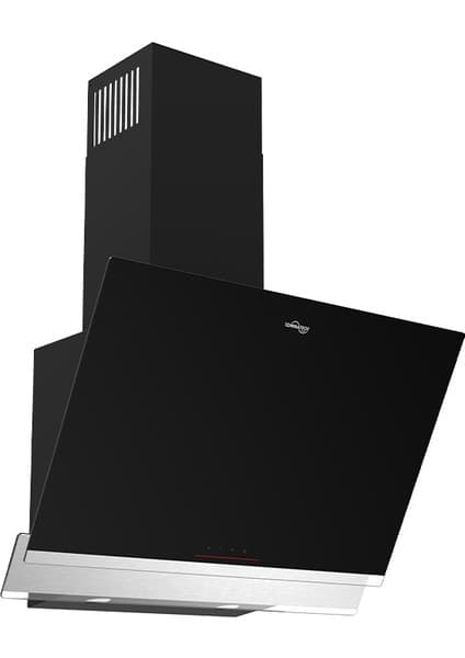 Tommatech TDE6003BG Duvar Tipi Davlumbaz 60 cm Siyah Cam