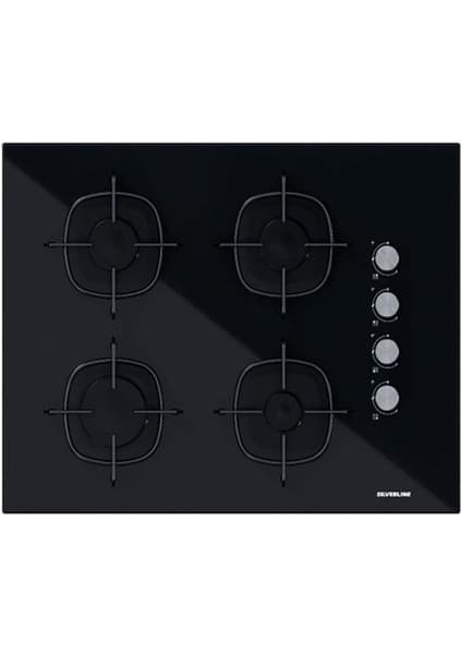 Silverline CS5665B01 65cm Siyah Cam Ankastre Ocak