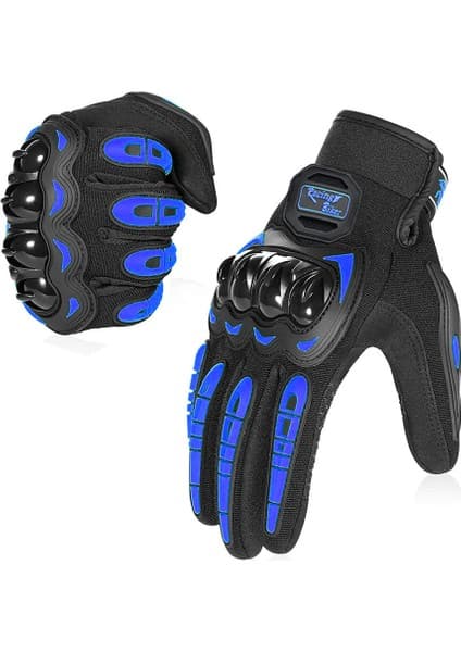 Icclek Ilkbahar ve Yaz Motosiklet Sürme Eldivenleri Dokunmatik Ekran Eldivenleri Koruyucu Anti-Düşme Sert Kabuk Koruma Off-Road Eldivenleri (Yurt Dışından) 7