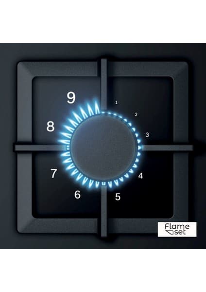 Tommatech TAO6001WG Ankastre Gazlı Ocak 65 cm Beyaz Cam 8