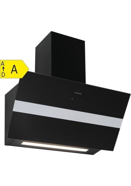 Silverline 3472 Bold Cam Duvar Tipi 80 cm Davlumbaz Siyah