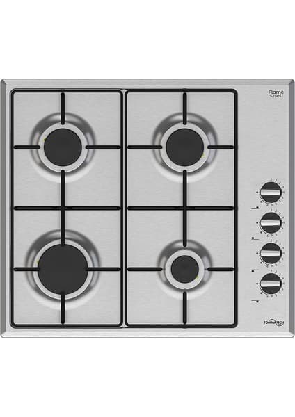 Tommatech TAO6007IM Ankastre Gazlı Ocak 60 Cm Inox Metal