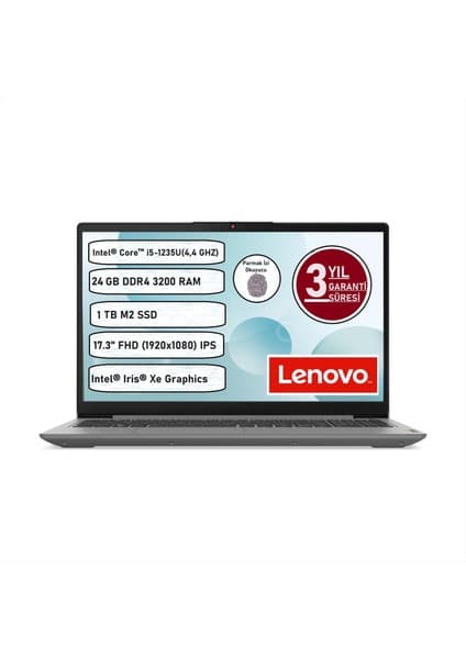 Lenovo Ideapad 3 17IAU7 Intel Core-I5 1235U 24 GB 1 Tb SSD Freedos 17.3\