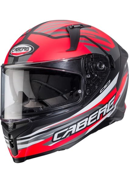 Caberg Avalon x Kıra Mat Blk-Grey-Red Fluo 8