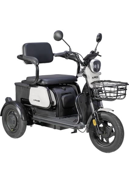 Volta Apec Apm2 3 Tekerlekli Elektrikli Motosiklet – 5x12V 20Ah Jel Akü, 105 kg Taşıma Kapasiteli, Şehir İçi Kullanıma Uygun