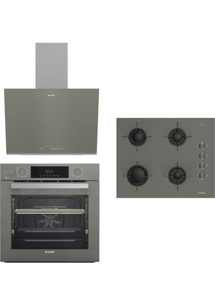 Arçelik Grion Buhar Destekli AFRY Ankastre Set (ADE 606-2 G + AFC 361 G + OCD T 651 EG)