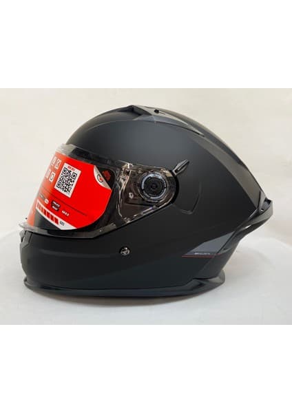 MT Braker Sv A1 Mat Siyah - Şefaf Vizörlü- Iç Güneş Vizörlü - Kapalı Motosiklet Kaskı