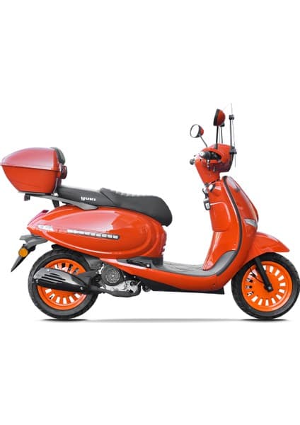 Yuki Bellini 50 Benzinli Scooter - Turuncu