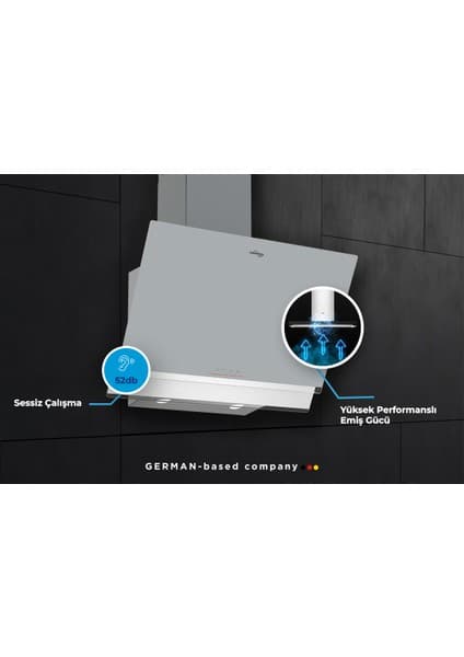 Tommatech TDE6003WG Duvar Tipi Davlumbaz 60 cm Beyaz Cam 7