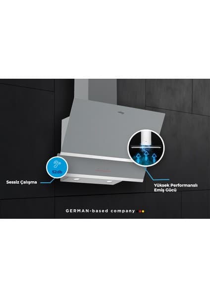 Tommatech TDE6001WG Duvar Tipi Davlumbaz 60 Cm Beyaz Cam 7