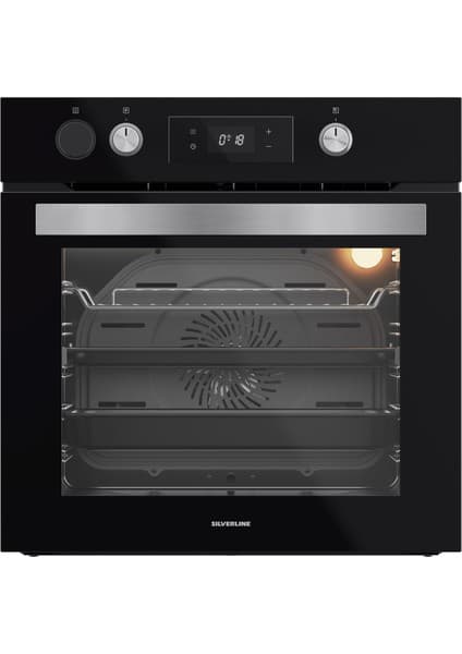 Silverline BO65P4B01 Buhar Destekli + Airfryer Özellikli Ankastre Fırın