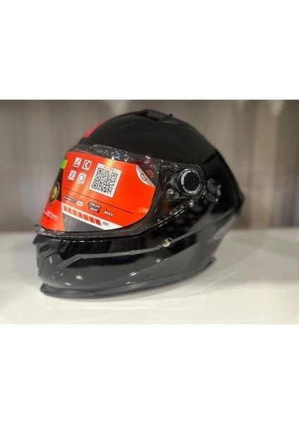 MT Braker Sv Solid A1 Parlak Siyah Kask