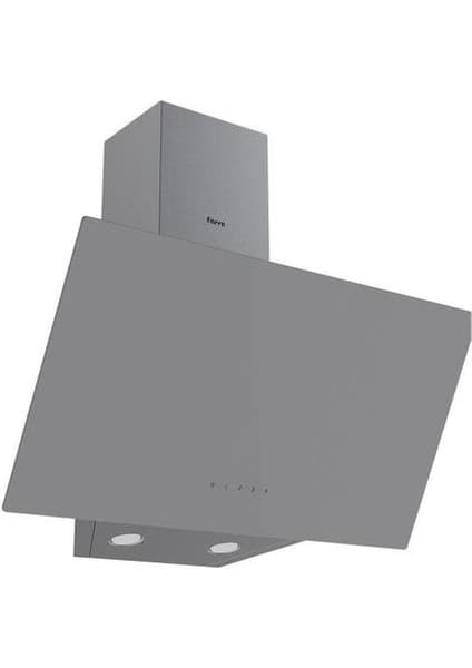 Ferre D079 Flowart Serisi Tek Cam Dokunmatik 60 cm Gri Davlumbaz - 500 M3/H