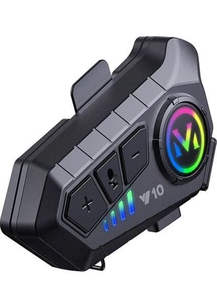 Deanb Y0010 Ipx6 Su Geçirmez Rgb Sesli Asistan Hd Ses 5.3 Bluetooth Wireless Interkom Kask Kulaklığı