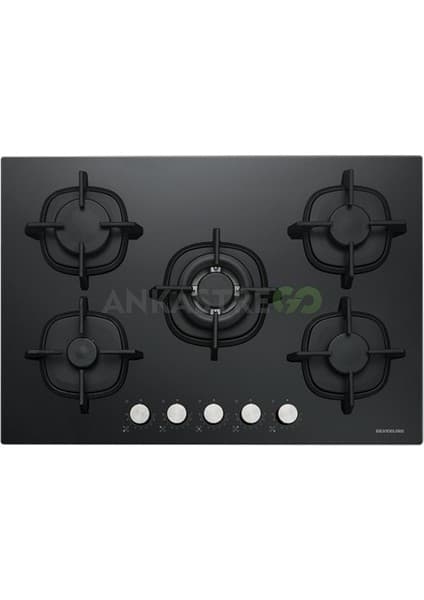 Silverline CS5426B01 75 cm Wok Gözlü Siyah Cam Ankastre Ocak