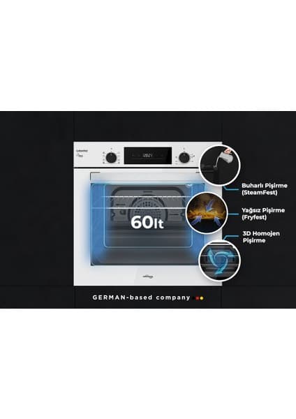 Tommatech TAF6005BS Ankastre Elektrikli Fırın 8