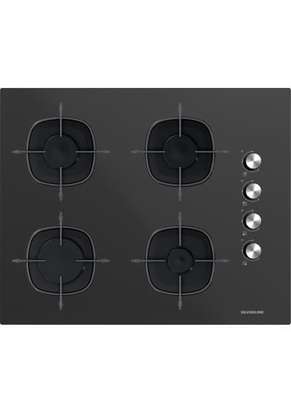 Silverline CS5665B01 Siyah Cam Ankastre Ocak 65 cm
