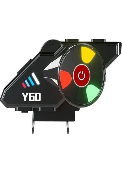 Deanb Y600 Ipx6 Su Geçirmez Rgb Bluetooth 5.3 Sesli Asistan Interkom Kask Kulaklığı 1000MAH