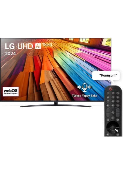 LG 86UT8100 86" 218 Ekran 4K Ultra HD webOS Smart LED TV 6