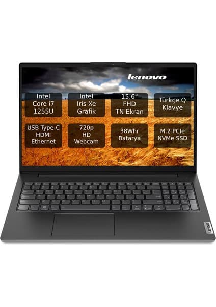 Lenovo V15 G3 Iap Intel Core I7 1255U 16GB 512GB SSD 15.6\