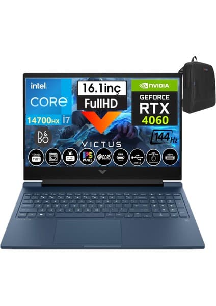 Hp Victus 16-R1041NT Intel I7-14700HX 64GB Ddr5 4tb SSD 8GB/RTX4060 Freedos 16.1\
