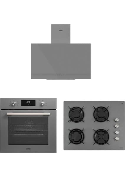 Vestel Eğik Gri Hamur Şefi Seti (AF-7684 G + AO-65104 G + Ad 63330 G)