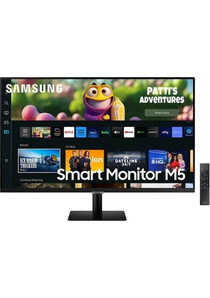 Samsung M5 27" Wi-fi Bağlantı Akıllı TV-monitör 4ms 60hz 1920 X 1080 FullHD Smart Slim Monitör TV Siyah