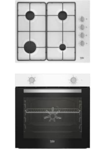 Beko Eco Beyaz Ikili Ankastre Set (Bfm 310 B + Bomd D 6110 Eb)