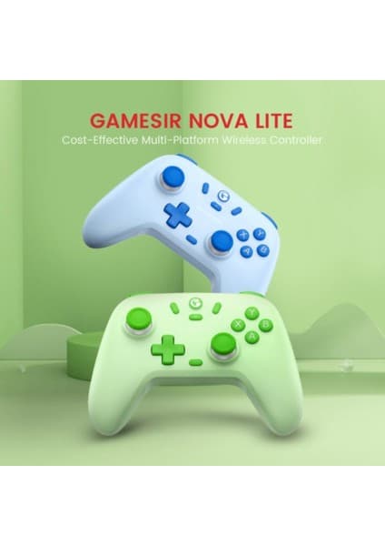 GameSir Nova Lite T4N Kablosuz Şarjlı Oyun Kolu Bilgisayar Pc Android Ios Uyumlu Bluetooth Gamepad Joystick 5