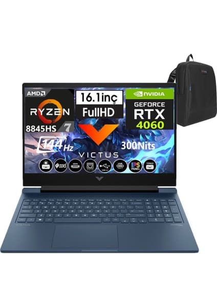 Hp Victus 16-S1011NT Amd Ryzen 7 8845HS 24GB Ddr5 4tb SSD 8GB/RTX4060 WINDOWS11HOME 16\