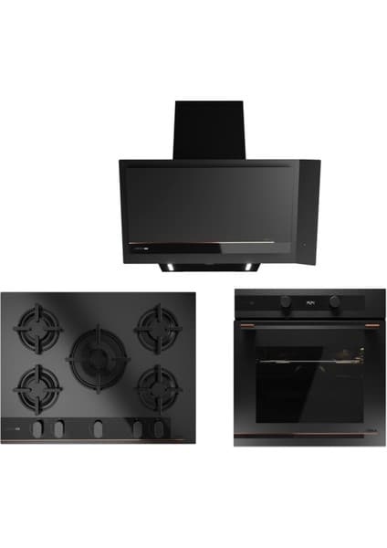 Teka Infinity Ankastre Set (DVI 88-G1 Eos Bm + Gbc 75-G1 Gbc Bm + Hlb 85-G1 P Bm)