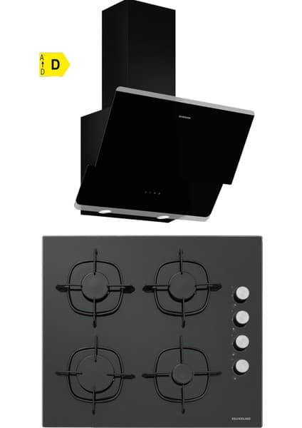 Silverline CS5335B01 - 3490 Oslo Siyah 2 Li Ankastre Set